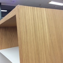 【コの字棚付き】スタッキングシェルフ　無印良品　MUJI　無印　シェルフ　オープン棚　収納棚　  　キャビネット  オーク材の画像