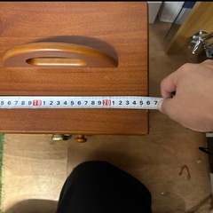 レトロ 木製ドレッサー ミラー付き ミニの画像