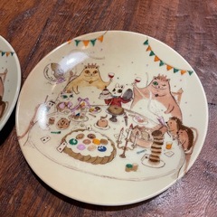 マジカルアンティークワールド　猫の王様　皿の画像