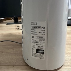 SHARP 空気清浄機 FU-N50-W【2022年製・動作確認済み】の画像