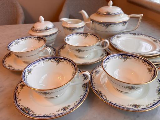 MIKASA ミカサ　花柄陶器ティーセット　MONTPELLIER 15点セット