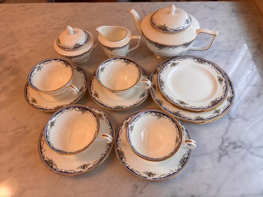 MIKASA ミカサ 花柄陶器ティーセット MONTPELLIER 15点セット MIKASA