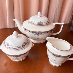 MIKASA ミカサ　花柄陶器ティーセット　MONTPELLIER 15点セットの画像