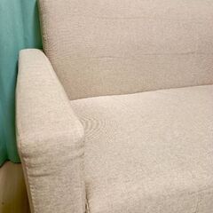 ファブリックソファ　ベージュの画像