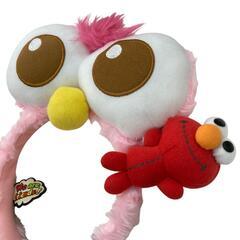 186001 美品 3点 ユニバーサルスタジオジャパン キャラクター カチューシャ まとめ売り エルモ セサミストリート スヌーピー [0000000002285]の画像