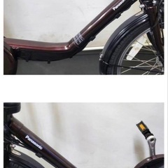 1年保証 送料無料　パナソニック　ギュット　20インチ　茶色　電動アシスト自転車　g115の画像