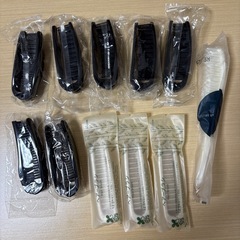アメニティセットブラシなどの画像