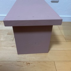 手作り　
踏み台　ピンクの画像