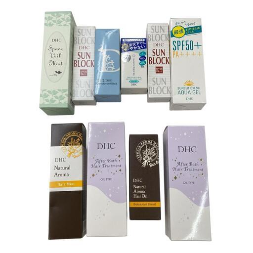 186000 新品未使用 DHC ディーエイチシー 未開封 まとめ売り 9点 トリートメント オイル ヘアミスト アロマ 日焼け止め クリーム サンカットQ10 頭皮 顔 ボディ 化粧水 ジェル わきが 制汗 [0000000002296]