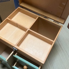 速者勝/整理箱 小物入れ レトロ調　中古の画像