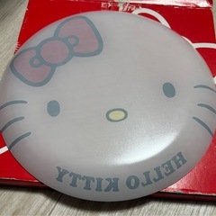 ハローキティ　ガラスパーティプレート皿の画像