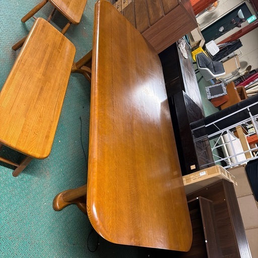 ダイニングテーブル ベンチつき付き