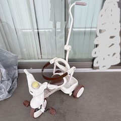 iimo イーモ 三輪車 ホワイト ブラウン おしゃれ ベビー キッズの画像