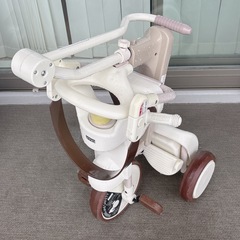iimo イーモ 三輪車 ホワイト ブラウン おしゃれ ベビー キッズの画像