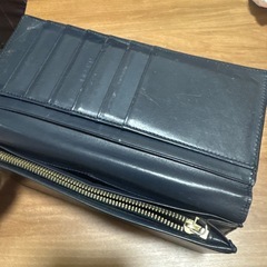 Paul Smith 本革 長財布 ブラウン／ネイビー系　レザーウォレットの画像