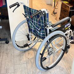 カワムラサイクル 自走・介助 両用 車いす 車椅子 100kgまで 背折れ折りたたみ式 ★買取帝国 志木店の画像