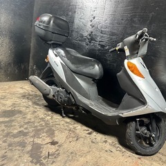 ★支払総額7.0万円★走行テスト済み！全国配送可能！ スズキ アドレスV125 CF4EA 人気のワンツー！激安小型！リアボックス付き！通勤通学に♪の画像