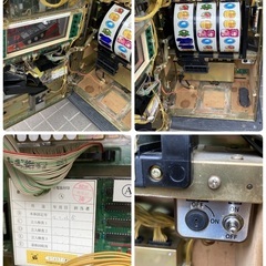 【お値下げOK】スロット台 鍵あり 吉宗 初代 姫パネル コイン不要機 動作OKの画像
