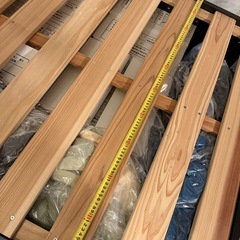 収納付すのこベッド　シングルの画像
