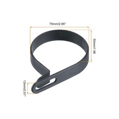 Rタイプ ケーブルクランプ 50mm 1.96 ケーブルクリップ 200個入りの画像