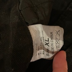 黒　デニム　パンツ　XLの画像