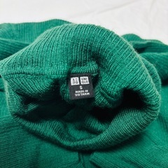UNIQLO/Ssize/ダークグリーン/タートルネック/セーターの画像