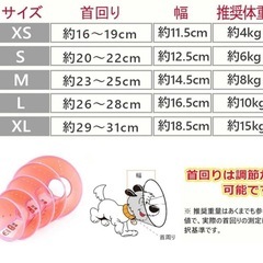 エリザベスカラー犬猫用🐶🐱Mサイズの画像