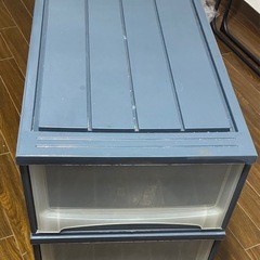 収納ケース2つ／押し入れにピッタリの画像