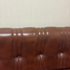 合成皮革高級応接用ソファ3点セット の画像