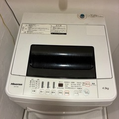 Hisense 洗濯機　4.5kg の画像