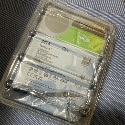 Seagate 24TB HDD 内蔵ハードディスク