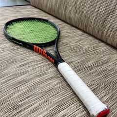 【リサイクルショップ ピカソ 小松原】🎾🔥WILSON BURN 100S✨グロメットブラックカスタムG2🎾✨★1892★の画像