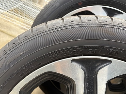ホンダヴェゼル　純正ホイールタイヤ4本セット　215/55R17