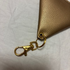 【美品】三角形ケース/ゴールドの画像