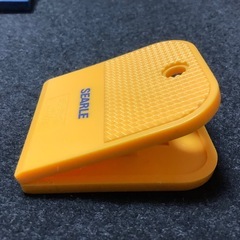 製薬会社　ノベルティ　クリップ　6点　四角　イエロー　ネイビー　希少の画像