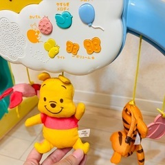 【良品】 くまのプーさん えらべる回転6wayジムにへんしんメリー プーメリーの画像