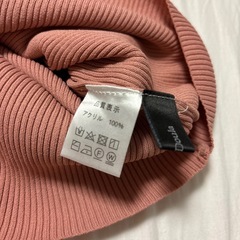 doula doula/リブ/五分袖/トップス/くすみピンクの画像