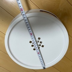 ホワイト スリット付き受け皿 2個セットの画像