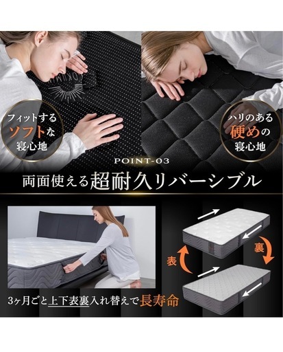 使用歴9ヶ月 GOKUMINマットレスSD  