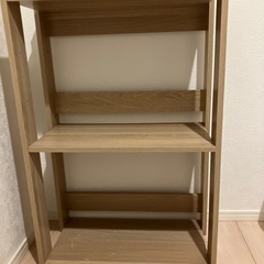 【募集中】【簡易清掃済み】アイリスオーヤマ　収納棚　北欧風　の画像
