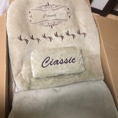冬用 普通車汎用 シートカバー前後五枚セット中古の画像