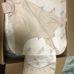 冬用 普通車汎用 シートカバー前後五枚セット中古の画像