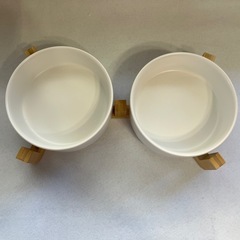 新品❤️ホワイトペットボウル フードボウル 犬猫食器 400MLウォーターボウルの画像