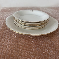 洋食器　LANCEL 食器　白　金縁　食器セットの画像