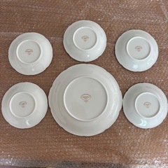 洋食器　LANCEL 食器　白　金縁　食器セットの画像