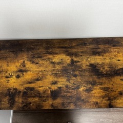 ニトリ机ステイン加工　の画像