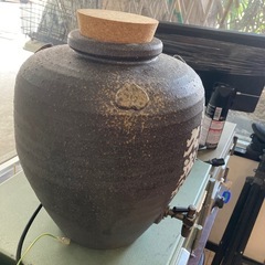 泡盛甕　（蛇口付き）の画像