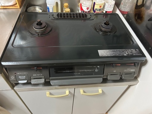 【美品】リンナイガスコンロ2個口　
