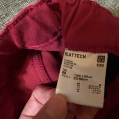 ユニクロヒートテック⭐︎赤155〜の画像
