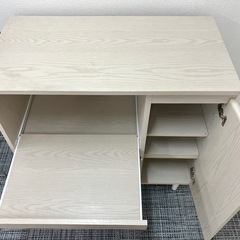 LOWYA ロウヤ 食器棚 レンジ台 スライド棚 可動棚4枚 キッチンの画像